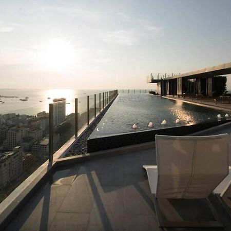 The Base Condo Center Of Pattaya Rooftop Swimming Pool Exterior foto